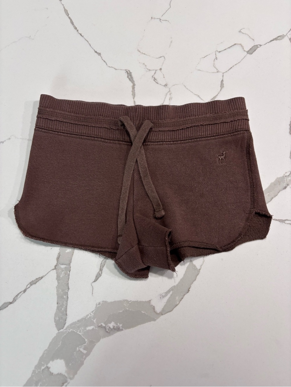 Old Navy Little Girls Brown Knit Faux Drawstring Summer Shorts Size 3T Toddler